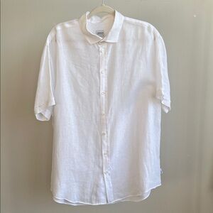 Armani Collezioni Pure Linen Short Sleeve Shirt